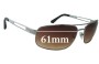 Sunglass Fix Replacement Lenses for Killer Loop KL3208 - 61mm Wide 