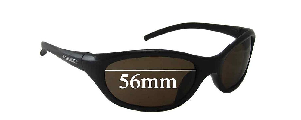 Sunglass Fix Replacement Lenses for Mako X-Treme 9350 - 56mm Wide