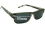 Sunglass Fix Replacement Lenses for Mambo Liquid Silver - 53mm Wide 
