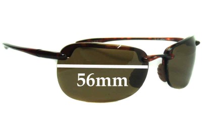  Sunglass Fix Replacement Lenses for Maui Jim MJ408 Sandy Beach - 56mm Wide 