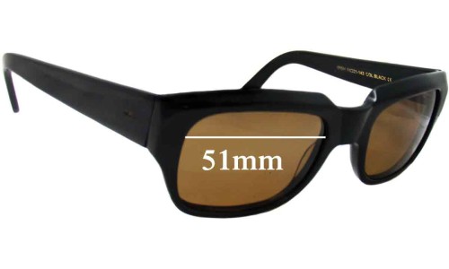 Sunglass Fix Replacement Lenses for Moscot Ipish - 51mm Wide 