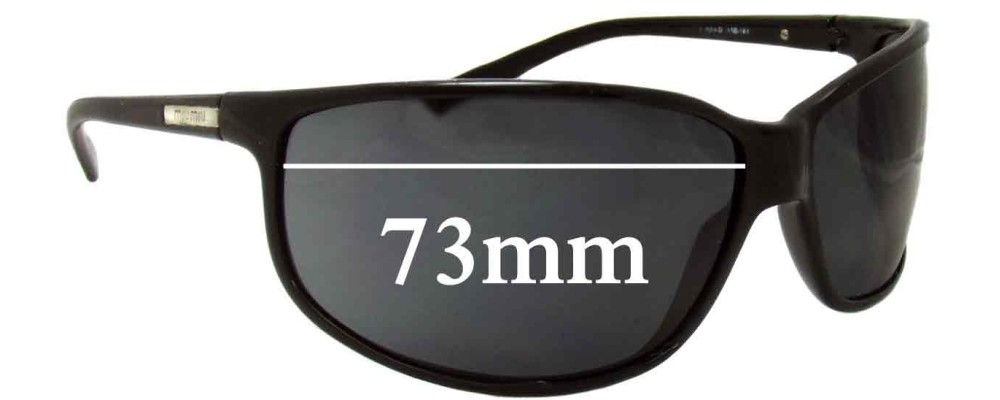 Miu Miu SMU06D Replacement Sunglass Lenses - 73mm wide