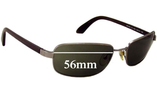 Sunglass Fix Replacement Lenses for Nautica Malibu - 56mm Wide 