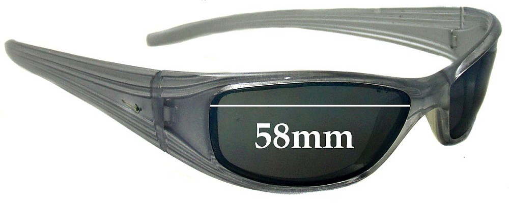 Sunglass Fix Replacement Lenses for Nike ES0017 Tailwind - 58mm Wide