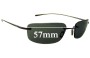 Sunglass Fix Replacement Lenses for Nike EV0205 Linear Square - 57mm Wide 