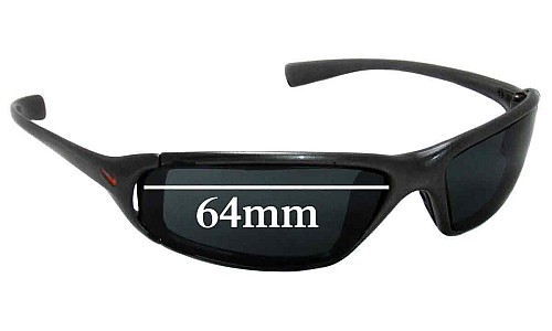 Sunglass Fix Replacement Lenses for Nike EA0004 Monza - 64mm Wide 