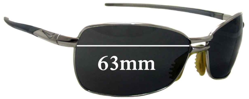 Sunglass Fix Replacement Lenses for Nike EV0317 Shank - 63mm Wide