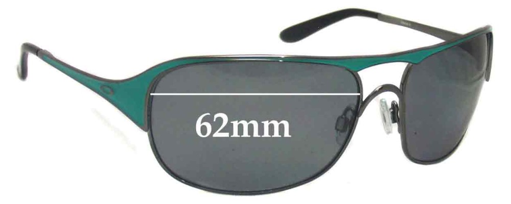 Sunglass Fix Replacement Lenses for Oakley Cover Story OO4042 - 62mm Wide