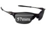 Sunglass Fix Replacement Lenses for Oakley X Metal Half-X - 57mm Wide 