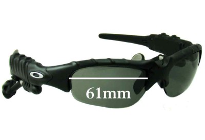 Oakley Thump Flip Up Verres de Remplacement 61mm wide 