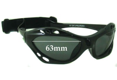 Ocean Eyewear 150001 Replacement Lenses 63mm wide 