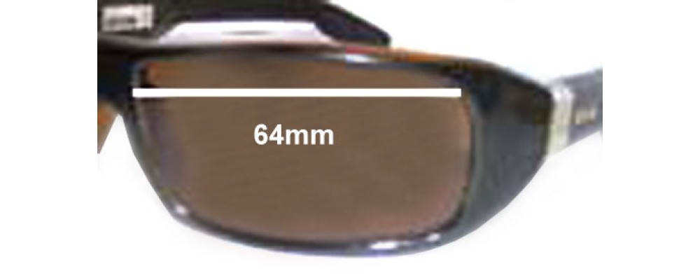 Sunglass Fix Replacement Lenses for Otis Fidel - 64mm Wide
