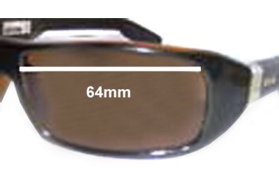 Otis Fidel Replacement Sunglass Lenses - 64mm wide 