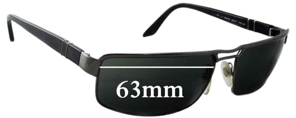 Sunglass Fix Replacement Lenses for Persol 2244-S - 63mm Wide