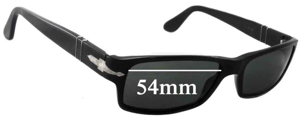 Sunglass Fix Replacement Lenses for Persol 2747-S - 54mm Wide