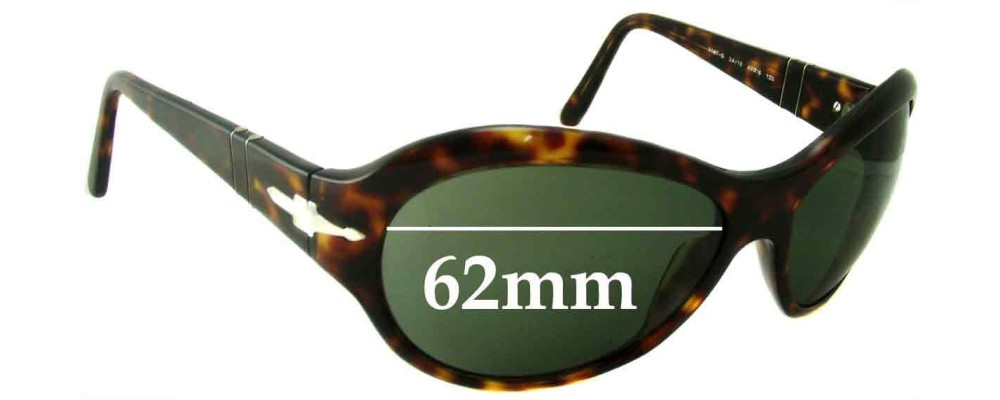 Sunglass Fix Replacement Lenses for Persol 2787-S - 62mm Wide
