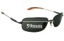 Sunglass Fix Replacement Lenses for Police Mod 2687 - 59mm Wide 