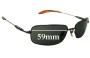Sunglass Fix Verres de Remplacement pour Police Mod 2687 - 59mm Wide 