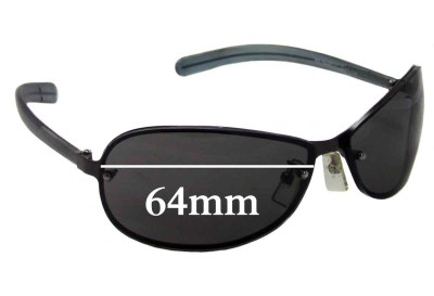 Police Mod 2877 Verres de Remplacement 64mm wide 