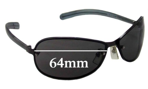 Sunglass Fix Replacement Lenses for Police Mod 2877 - 64mm Wide 