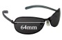 Sunglass Fix Replacement Lenses for Police Mod 2877 - 64mm Wide 