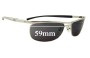 Sunglass Fix Lentes de Repuesto para Police S8307 - 59mm Wide 