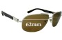 Sunglass Fix Replacement Lenses for Prada SPR57N - 62mm Wide 