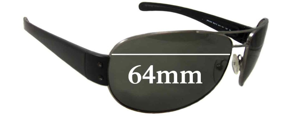 Sunglass Fix Replacement Lenses for Prada SPS52G & PS52GS - 65mm Wide