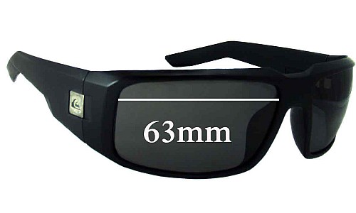 Sunglass Fix Replacement Lenses for Quiksilver The Cruise - 63mm Wide 