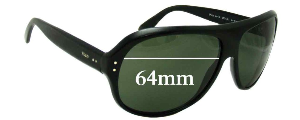 Sunglass Fix Replacement Lenses for Ralph Lauren 4046 - 64mm Wide