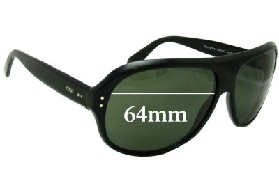 Ralph Lauren Polo 4046 Replacement Sunglass Lenses - 64mm wide 