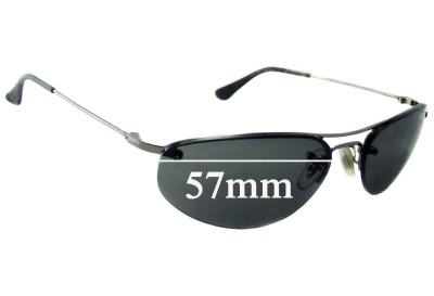 Ray-Ban RB3155 Replacement Lenses 57mm wide 