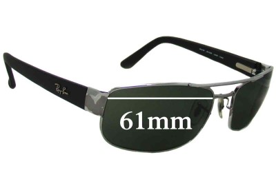 Ray Ban RB3188 Replacement Lenses 61mm wide 