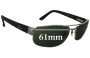 Sunglass Fix Replacement Lenses for Ray Ban RB3188 - 61mm Wide 