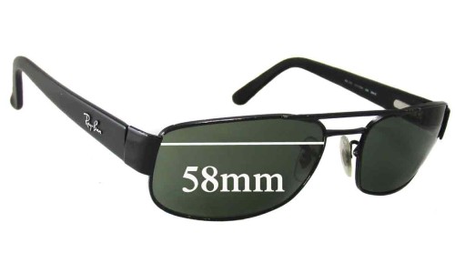 Sunglass Fix Replacement Lenses for Ray Ban RB3188 - 58mm Wide 