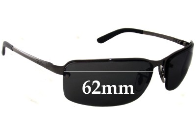 Ray Ban RB3217 (Equal Sized Nose & Tail Holes) Replacement Lenses 62mm wide 