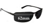 Sunglass Fix Lentes de Repuesto para Ray Ban RB3217 (Equal Sized Nose & Tail Holes) - 62mm Wide 
