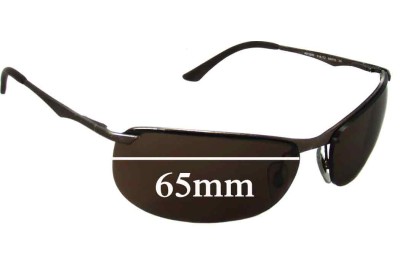 Ray Ban RB3390 (Smaller Nose Side Hole) Replacement Lenses 65mm wide 