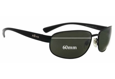 Revo 3061 Replacement Sunglass Lenses - 60mm wide 