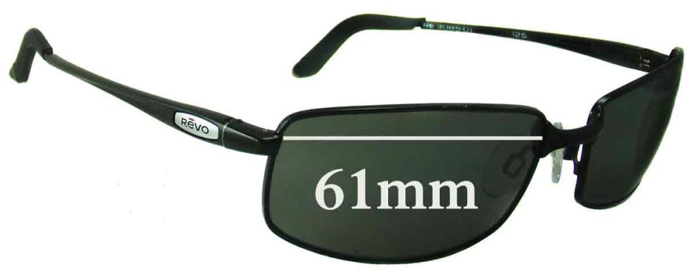 Sunglass Fix Replacement Lenses for Revo RE3085 - 61mm Wide