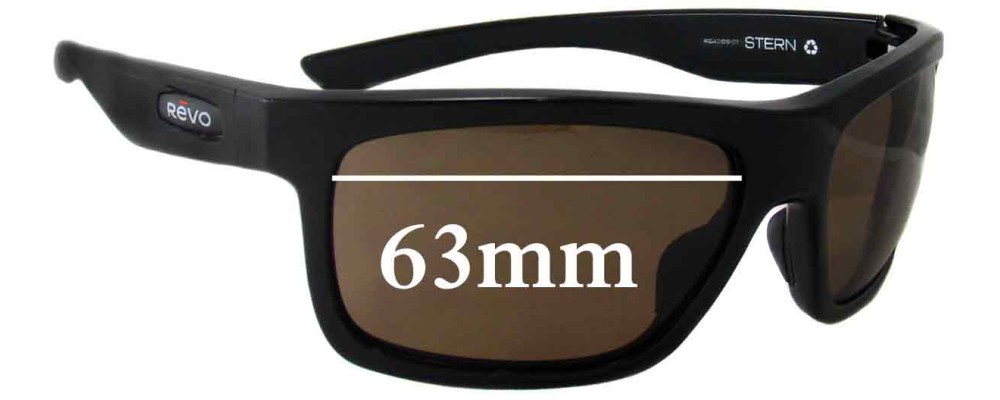 Sunglass Fix Replacement Lenses for Revo RE4056 - 63mm Wide