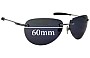 Sunglass Fix Replacement Lenses for Revo RE9013 Rise - 60mm Wide 