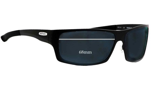 Sunglass Fix Replacement Lenses for Revo RE8005 - 68mm Wide 
