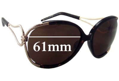 Roberto Cavalli Narciso 524S Replacement Lenses 61mm wide 