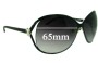 Sunglass Fix Replacement Lenses for Roberto Cavalli Variscite 500S - 65mm Wide 