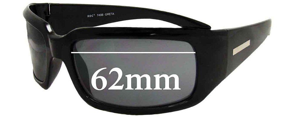 Roc Greta New Sunglass Lenses - 62mm wide