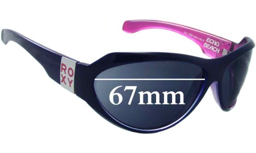 Sunglass Fix Replacement Lenses for Roxy Echo Beach - 67mm Wide 