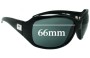 Sunglass Fix Replacement Lenses for Roxy The Minx - 66mm Wide 