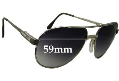 Safilo Aviator Style Replacement Lenses 59mm wide 
