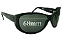 Sunglass Fix Replacement Lenses for Smith Novella - 68mm Wide 